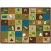 Blue/Brown 53 x 0.31 in Area Rug - Carpets for Kids Premium Collection Area Rug Nylon | 53 W x 0.31 D in | Wayfair 37701