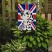 The Holiday Aisle® English Union Jack British Flag 2-Sided Garden Flag, Polyester in Blue | 15 H x 11 W in | Wayfair