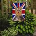 The Holiday Aisle® English Union Jack British Flag 2-Sided Garden Flag, Polyester in Blue/Brown | 15 H x 11 W in | Wayfair