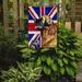 The Holiday Aisle® English Union Jack British Flag 2-Sided Garden Flag, Polyester in Blue/Brown | 15 H x 11 W in | Wayfair