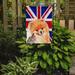 The Holiday Aisle® English Union Jack British Flag 2-Sided Garden Flag, Polyester in Orange | 15 H x 11 W in | Wayfair