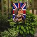 The Holiday Aisle® English Union Jack British Flag 2-Sided Garden Flag, Polyester in Blue/Brown | 15 H x 11 W in | Wayfair