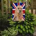 The Holiday Aisle® English Union Jack British Flag 2-Sided Garden Flag, Polyester in Brown | 15 H x 11 W in | Wayfair