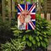 The Holiday Aisle® English Union Jack British Flag 2-Sided Garden Flag, Polyester in Blue | 15 H x 11 W in | Wayfair