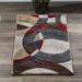 Brown 25 x 0.28 in Area Rug - Wrought Studio™ Adonia Abstract Gray/Beige Area Rug Polypropylene | 25 W x 0.28 D in | Wayfair