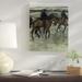 Vault W Artwork 'Race Horses Center' Print on Canvas in Gray/Green | 20 H x 16 W x 1.5 D in | Wayfair A9ADDC23574B414FAD97DB7EF44B555A