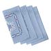 Dakota Fields Alfreda 4 Piece Napkin Set Polyester in Blue | 22 W x 22 D in | Wayfair A78DD1A2E4004B1C96AD9F6F4767939D