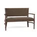 Fairfield Chair Garland 49.5" Square Arm Settee, Wood in Blue/Brown | 34 H x 49.5 W x 24 D in | Wayfair 8747-40_9508 97_Tobacco