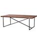 Union Rustic Skillern Dining Table Wood/Metal in Black | 29 H x 64 W x 35 D in | Wayfair CA831EB1E5C2435FA69A808C59080396