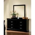 Red Barrel Studio® Brodeur 6 Drawer Double Dresser w/ Mirror Wood in Black | 34 H x 60 W x 18 D in | Wayfair 3B79D2E9EF6442A08D3B05A751C45728