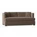 Fairfield Chair Anson 79.5" Tuxedo Arm Sofa w/ Reversible Cushions, Wood in Green/Brown | 34 H x 79.5 W x 41 D in | Wayfair