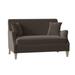 Fairfield Chair Leland 54.5" Recessed Arm Settee Polyester/Other Performance Fabrics in Gray | 35 H x 54.5 W x 36 D in | Wayfair