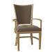 Fairfield Chair Hamlin King Louis Back Arm Chair Wood/Upholstered/Fabric in Brown | 38 H x 24.5 W x 23 D in | Wayfair 8363-04_ 9508 63_ Hazelnut