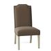 Fairfield Chair Lucy Dining Chair Upholstered/Fabric in Gray | 40 H x 21.5 W x 25.5 D in | Wayfair 8817-05_3160 63_Hazelnut_1009Brass