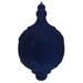 The Holiday Aisle® Flocked Drop Finial Christmas Ornament Plastic in Blue | 8 H x 13 W x 8 D in | Wayfair D688CDE7E61E44BE8B927E68D1D33721