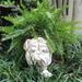HomeStyles Muggly's Bulldog Mascot Animal Statue Planter Fiberglass/Resin/Plastic/Concrete/Stone in White | 12 H x 9 W x 8.625 D in | Wayfair 37625