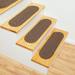 Brown 0.5 x 8 W in Stair Treads - August Grove® Englehart Camden Stair Tread Synthetic Fiber | 0.5 H x 8 W in | Wayfair