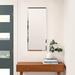 Wade Logan® Arvinjot Destiney Modern & Contemporary Beveled Frameless Accent Mirror in White | 16 H x 36 W x 0.25 D in | Wayfair