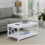 Ebern Designs Odalis 4 Legs Coffee Table w/ Storage Wood in Black | 18 H x 39.5 W x 21.75 D in | Wayfair 7B1D430C07CF4936BC91314282921DD1