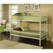 Nome Twin over Twin Metal Standard Bunk Bed by Isabelle & Max™ Metal in White, Size 60.0 H x 41.0 W x 78.0 D in | Wayfair
