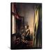 Vault W Artwork 'Girl Reading a Letter at an Open Window' by Johannes Vermeer Painting Print on Canvas in Black/Brown/Gray | Wayfair