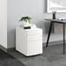 Wade Logan® Bukovany 3-Drawer Mobile Vertical Filing Cabinet Metal/Steel in White | 23 H x 15.4 W x 22.4 D in | Wayfair