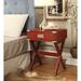 Ebern Designs Bloomburg 1 Drawer Nightstand Wood in Red | 24 H x 18 W x 16 D in | Wayfair F7BB5D294DF149D384479BC048283694