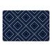 Navy 1 x 18 W in Kitchen Mat - Foundry Select Squares Kitchen Mat Synthetics | 1 H x 18 W in | Wayfair FBA1E45BCCB24536988E6ACBCD472411