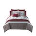 Red Barrel Studio® Angwin 8 Piece Comforter Set Microfiber/Jersey Knit/T-Shirt Cotton in Gray/Red | King Comforter + 7 Additional Pieces | Wayfair