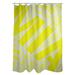 ArtVerse Rain Cites City Barhood Districts Single Shower Curtain Polyester in Gray/Yellow | 74 H x 71 W in | Wayfair CIT136-SCDGSC
