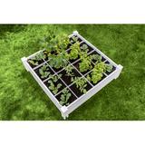 Arlmont & Co. Wellinhall 4 ft x 4 ft Plastic Raised Garden Bed Plastic in White | 11 H x 48 W x 48 D in | Wayfair CC852E8DFDC74E988BAD0651AD33D9BC