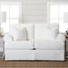 Kelly Clarkson Home Negley 68" Flared Arm Loveseat in White | 31 H x 68 W x 43 D in | Wayfair 40C2747FD5D04642AD34767DE7AEE1DC