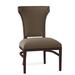 Fairfield Chair Powell Wingback Side Chair Wood/Upholstered in Blue | 37.5 H x 23 W x 24 D in | Wayfair 8484-05_ 9508 97_ Espresso