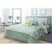 Bungalow Rose Ubalda Hayley Reversible Quilt Set Polyester/Polyfill/Microfiber in Blue/Green | Twin Quilt + 1 Sham | Wayfair