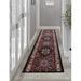 Red 26 x 0.4 in Area Rug - Bungalow Rose Custom Size Persian Medallion Distressed Design Canvas Backing Hotel Quality Rug | 26 W x 0.4 D in | Wayfair