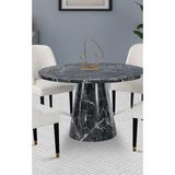 Willa Arlo™ Interiors Parra 48" Pedestal Dining Table Wood in Black | 30 H x 48 W x 48 D in | Wayfair 3CE1A266177148ADB4D6539D4FE0A42E