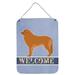 Ebern Designs Chihuahua Welcome Hanging Prints Wall Décor Metal in Gray/Indigo | 12 H x 16 W x 0.03 D in | Wayfair 4CF73662C41B465C8ED1006F6AB6EB1E