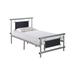 Latitude Run® Upholstered Platform Bed Upholstered in Black | 39 H x 42 W x 78 D in | Wayfair B1221364D5CD4499A093A8F71B06B52C