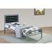 Latitude Run® Platform Bed Metal in Black/Gray | 41 H x 40 W x 79 D in | Wayfair B329F929861E440486CB176AAEE1BC8B