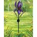 Winston Porter Anthon Iris Solar Garden Stake in Indigo | 25 H x 7 W x 7 D in | Wayfair 617B43DF28DE432C82B75B1515FF58C0