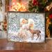 The Holiday Aisle® Mucip Sweet Christmas Blessings by Dona Gelsinger Wood Block Wood in White | 36 H x 7 W x 1 D in | Wayfair