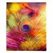 World Menagerie Pheeney Peacock Feather Throw Polyester | 51 W in | Wayfair E9C1F9424DEB4A2C81F8988A8B38510D