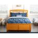 Bharmal Full Solid Wood Panel Bed w/ Trundle by Harriet Bee Wood in Brown | 45.625 H x 56.375 W x 78.125 D in | Wayfair