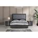 Orren Ellis Gatcombe Tufted Low Profile Platform Bed Wood & /Upholstered/Faux leather in Gray | 51 H x 62 W x 81 D in | Wayfair