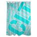ArtVerse Rand Cites City Barhood Districts Single Shower Curtain Polyester in Green/Gray/Blue | 74 H x 71 W in | Wayfair CIT043-SCDHOS