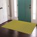 Rosecliff Heights Lundon Indoor Door Mat Synthetics in Green/White/Blue | 36" W x 60" L | Wayfair 811B15FD76E04E639AB98150AFB6E132