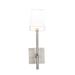 Everly Quinn 1 - Light LED Dimmable Wallchiere Metal/Fabric in Gray | 20.88 H x 7.25 W x 6 D in | Wayfair 5C229BBDA7464A43B88020547C944943
