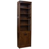 Red Barrel Studio® Muse 84" H x 24" W Standard Bookcase Wood in Brown | 84 H x 24 W x 12 D in | Wayfair 214F58F96BA44F14906323C4B9AA7D52