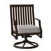 Woodard Seal Cove Swivel Patio Dining Chair w/ Cushion | 37.75 H x 24 W x 26.5 D in | Wayfair 1X0472-48-87N