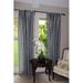 Rosalind Wheeler Lombard Gingham Room Darkening Outdoor Rod Pocket Single Curtain Panel Polyester in Black | 120 H in | Wayfair